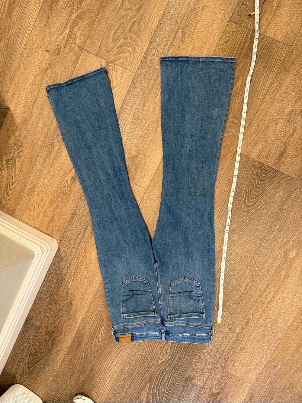American Eagle Outfitters Medium Blue Flare Jeans - Picture 6 of 7